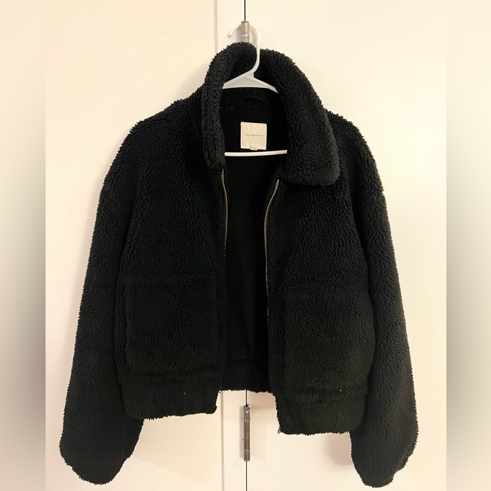 Thread & Supply Black Teddy Jacket